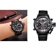 Мужские спортивные наручные часы  с ХРОНОГРАФОМ  -7 (150) (200)