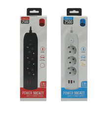 Європейська мережева, стандартна зарядка, 4 розетки socket -16-20 (60)