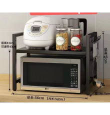 Полиця Стелаж для Мікрохвильової печі 1 полиця Чорна LY-276 XL-326 (5)