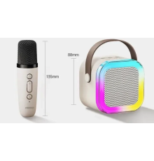 КАРАОКЕ СВЕТОДІОДНИЙ бездротовий аудіомікрофон дитячий Світився K1  LY-735 (40)