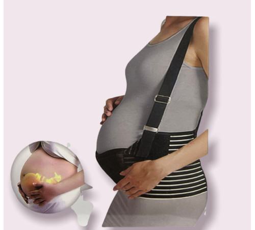 Бандаж для беременных  с резинкой через спину для поддержки   m l  XL  XXl   XL-1349  (100)
