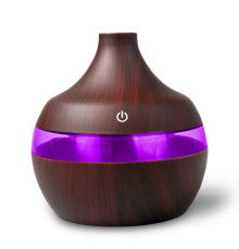 Зволожувач повітря mini usb humidifier 7 led color change Темне та Світле дерево (60)