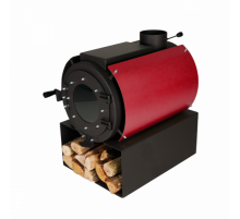 Пекти дров'яна опалювальна DS Classic з варильною поверхнею + кожух червоний