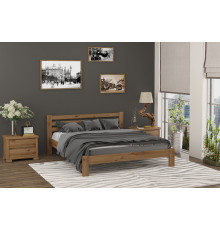 Двуспальная кровать Mebigrand Колумбия Орех светлый 160х200 см (DMBG-2017)