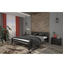 Двуспальная кровать Mebigrand Премьера Венге 140х200 см (DMBG-2058)