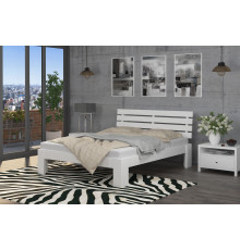 Двуспальная кровать Mebigrand Техас Белый (RAL9003) 160х200 см (DMBG-2167)