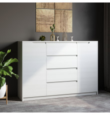 Большой комод для дома Эверест Микс-3 (телескопы) 140х38х97 нимфея альба (DTM-2467)
