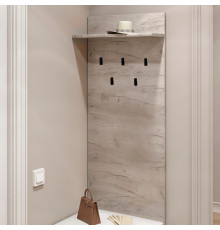 Вешалка на стену Эверест Соната-600 60х130 см дуб крафт белый (DTM-2727)