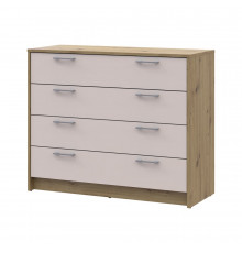 Комод Doros Ронди Дуб Артизан/Кашемир 4 ящика 100х40х82 DRS-011782 (41516187)