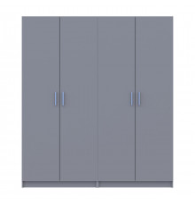 Шкаф для одежды Doros Промо Серый 2+2 ДСП 180х48х204 DRS-011630 (80737766)