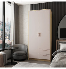 Шкаф для одежды Doros Ронди Дуб Артизан/Кашемир 2ДСП 82х52х195 DRS-011660 (80737805)