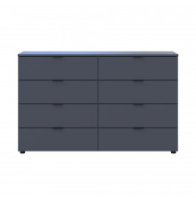 Комод Doros Рон 8 Графит 8 Ящиков 130х38х81 DRS-011775 (41516173)