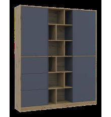 Шкаф для одежды Doros Морган Дуб Артизан/Графит ДСП/Ящики 180х38.5х210 DRS-011612