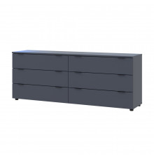 Комод Doros Рон 9 Графит 6 Ящиков 160х38х62 DRS-011778 (41516176)
