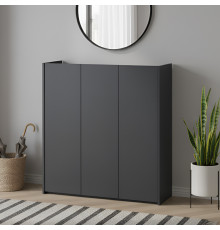 Тумба для обуви Doros Кассель Графит 3 ДСП 97х40х110 (41516211)