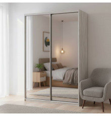 Шкаф купе Doros Сити Лайт Сосна Натти 2 Зеркала 150х45х225 (DRS-011963)