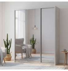 Шкаф купе Doros Сити Лайт Сосна Натти 3 Зеркала 180х60х225 (DRS-011970)