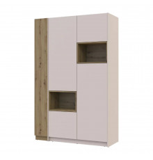 Шкаф для одежды с нишей и этажеркой Doros Дейл Кашемир/Дуб Артизан 2 ДСП 143.2х52х220 DRS-011735 (42005155)