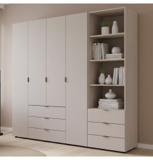 Шкаф для одежды Doros Гелар Кашемир 4ДСП с пеналом 215х49.5х203.4 (DRS-011930)