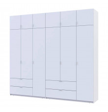 Шкаф для одежды Doros Лукас Белый 3+3 ДСП 255х50х240 DRS-011684 (42005110)