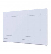 Шкаф для одежды Doros Лукас Белый 4+4 ДСП 360х50х240 DRS-011692 (42005142)