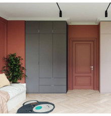 Шкаф для одежды Doros Лукас Графит 3ДСП 135х50х240 DRS-011654 (80737801)