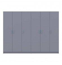 Шкаф для одежды Doros Промо Серый 3+3 ДСП 270х48х204 DRS-011629 (80737768)
