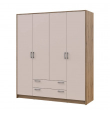 Шкаф для одежды Doros Ронди Дуб Артизан/Кашемир 4ДСП 160х52х195 DRS-011662 (80737825)
