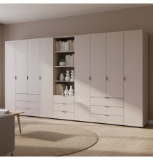 Шкаф для одежды Doros Гелар Кашемир 4+4ДСП с пеналом 370х49.5х203.4 (DRS-011934)