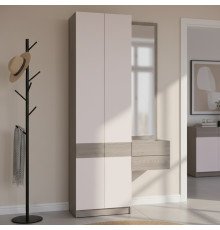 Прихожая Doros Сола 1+2 Канноло/Кашемир ДСП/зеркало 105х40х215 (DRS-011897)