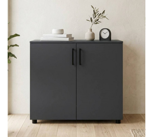 Комод Doros Торн Антрацит 2 ДСП 90х51.6х80 (DRS-012086)