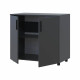 Комод Doros Торн Антрацит 2 ДСП 90х51.6х80 (DRS-012086)