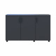 Комод Doros Торн Антрацит 3 ДСП 135х51.6х80 (DRS-012097)