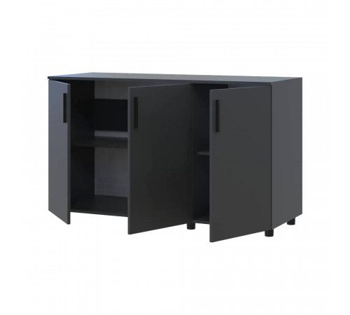 Комод Doros Торн Антрацит 3 ДСП 135х51.6х80 (DRS-012097)