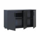 Комод Doros Торн Антрацит 3 ДСП 135х51.6х80 (DRS-012097)
