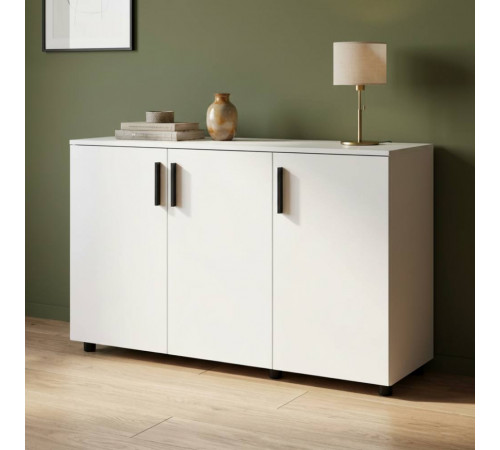 Комод Doros Торн Белый 3 ДСП 135х51.6х80 (DRS-012098)