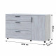 Комод Doros Торн Антрацит 3Ш/1Д 135х51.6х80 (DRS-012103)