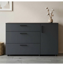 Комод Doros Торн Антрацит 3Ш/1Д 135х51.6х80 (DRS-012103)
