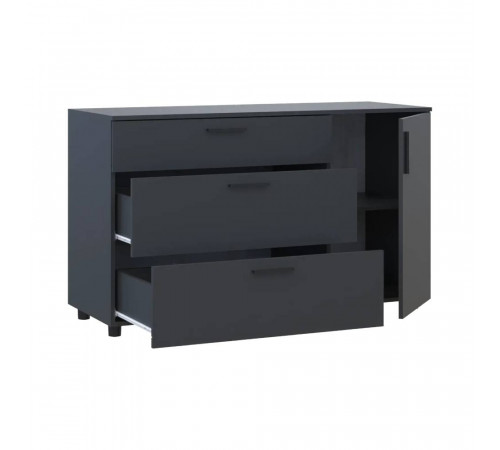 Комод Doros Торн Антрацит 3Ш/1Д 135х51.6х80 (DRS-012103)