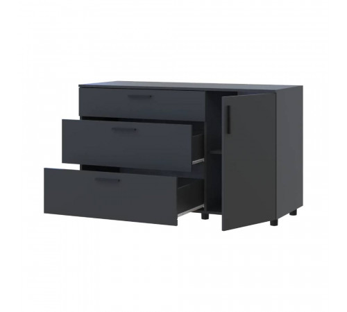 Комод Doros Торн Антрацит 3Ш/1Д 135х51.6х80 (DRS-012103)