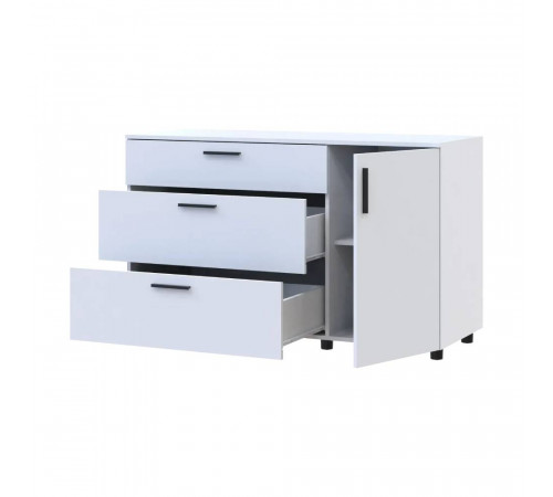 Комод Doros Торн Белый 3Ш/1Д 135х51.6х80 (DRS-012104)