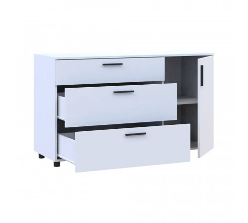 Комод Doros Торн Белый 3Ш/1Д 135х51.6х80 (DRS-012104)