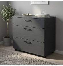 Комод Doros Торн Антрацит 3Ш 90х51.6х80 (DRS-012092)