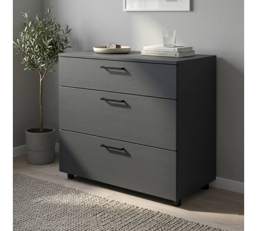 Комод Doros Торн Антрацит 3Ш 90х51.6х80 (DRS-012092)