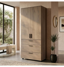 Шкаф для одежды Doros Торн Кремона Канноло 2 ДСП/3Ш (полки) 90х51.6х200 (DRS-012016)