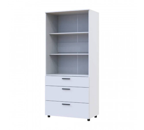 Шкаф для одежды Doros Торн Белый 2 ДСП/3Ш (полки) 90х51.6х200 (DRS-012020)