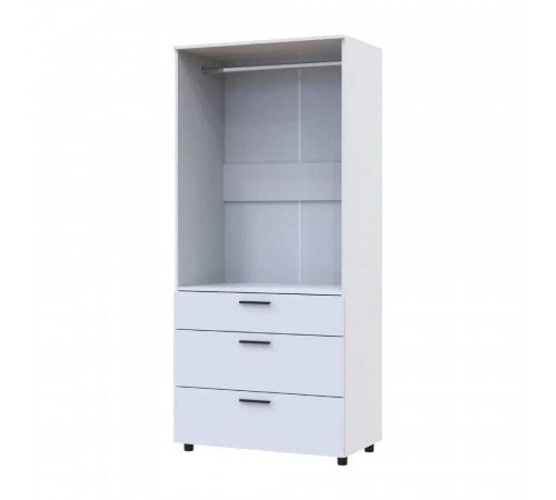 Шкаф для одежды Doros Торн Белый 2 ДСП/3Ш (штанга) 90х51.6х200 (DRS-012021)