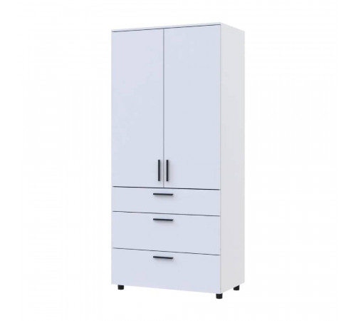Шкаф для одежды Doros Торн Белый 2 ДСП/3Ш (полки) 90х51.6х200 (DRS-012020)