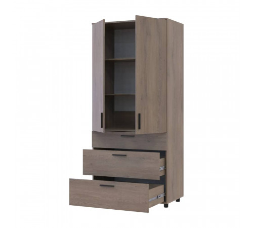 Шкаф для одежды Doros Торн Кремона Канноло 2 ДСП/3Ш (полки) 90х51.6х200 (DRS-012016)