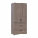Шкаф для одежды Doros Торн Кремона Канноло 2 ДСП/3Ш (штанга) 90х51.6х200 (DRS-012017)